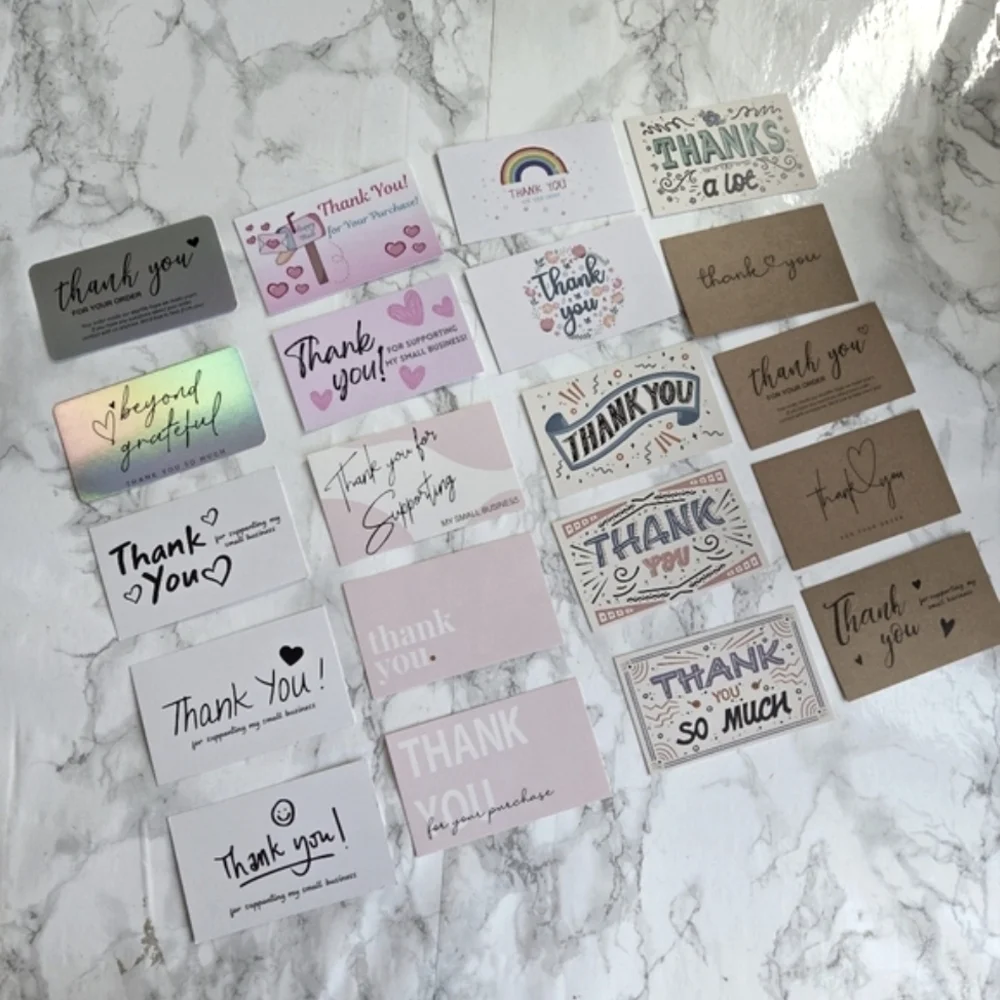 1050 pc Bundle  Assorted Thank You Cards Set